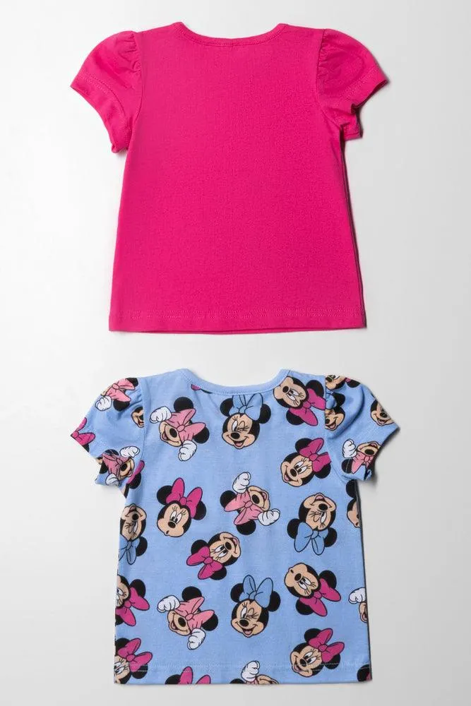 Minnie Mouse And Friends 2 Pack T-Shirt Pink