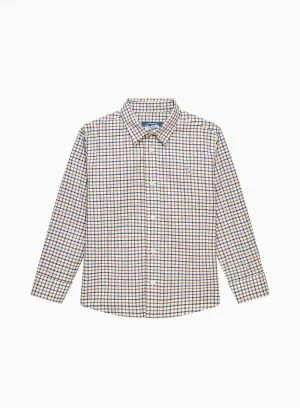 Oliver Shirt in Camel Check