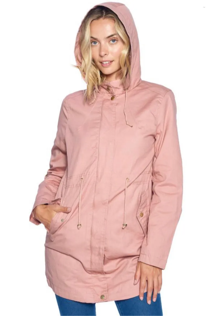 Oversized 100% Cotton Anorak Jackets women