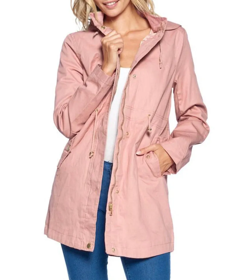 Oversized 100% Cotton Anorak Jackets women