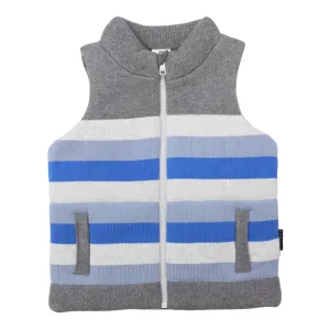 Padded Knit Vest Charcoal