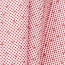 Plus Size 1950s Red & White Gingham Cherry Print Swing Skirt