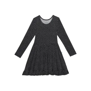 Posh Peanut Aggie L/S Ruffled Twirl Dress