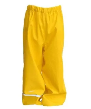 Rain Pant with Elastic Waist: Yellow