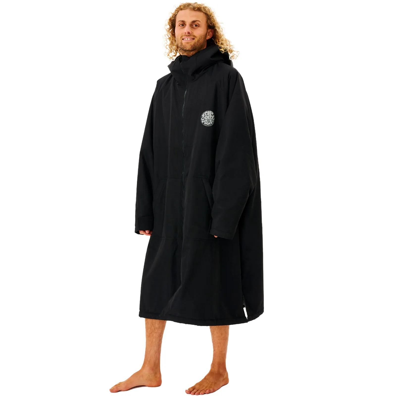 Rip Curl Mens Surf Series Surf Changing Robe Poncho - Black