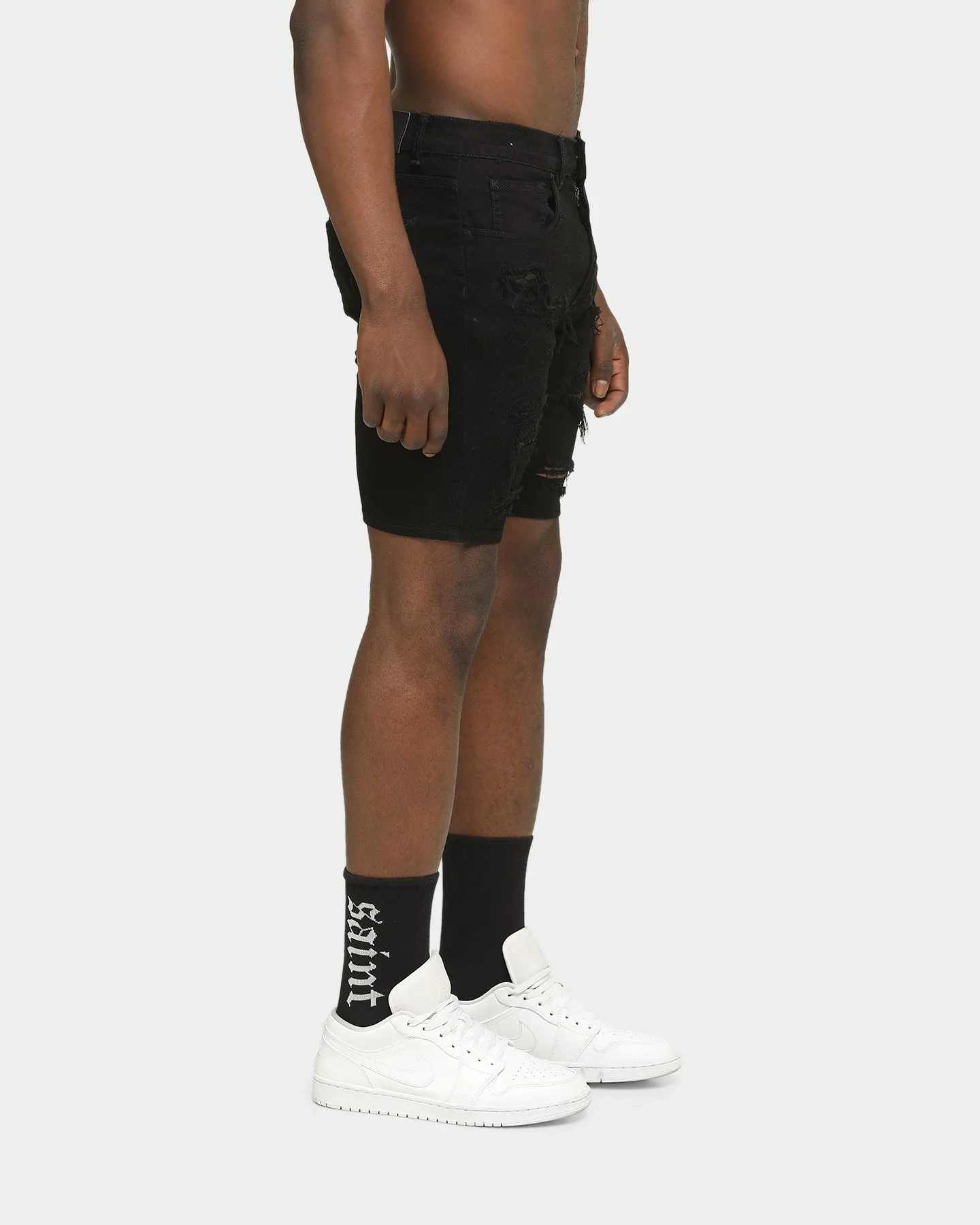 Saint Morta Serpent Summum Shorts Black