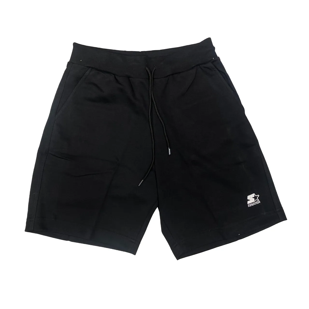 Starter men's sports shorts in cotton with embroidered logo 74038 black