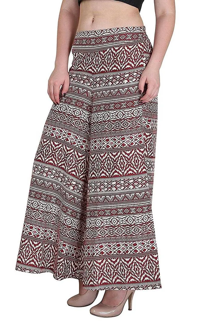 Stylish Printed Crepe Palazzo For Women