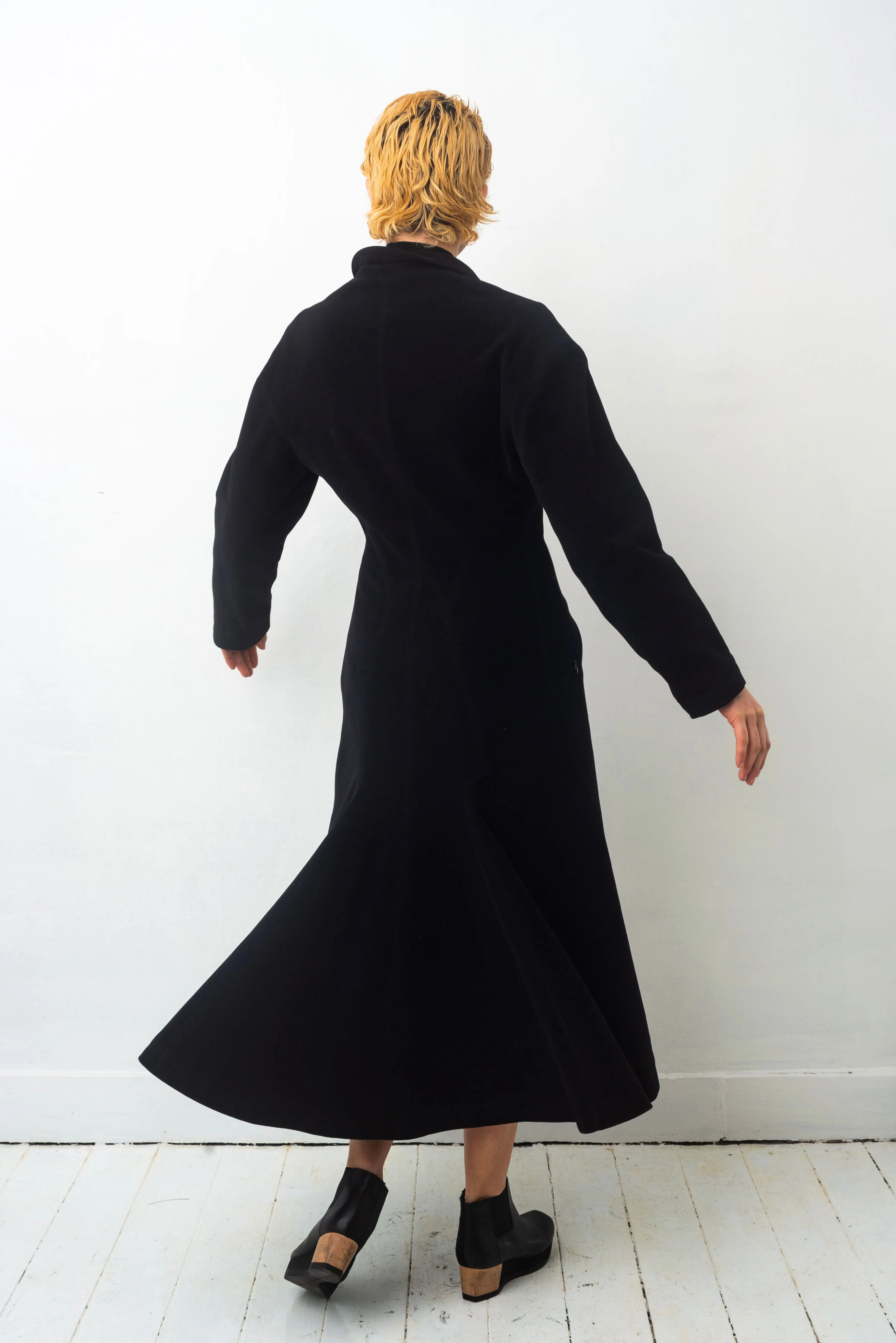 Ter et Bantine 90s long black Victorian coat