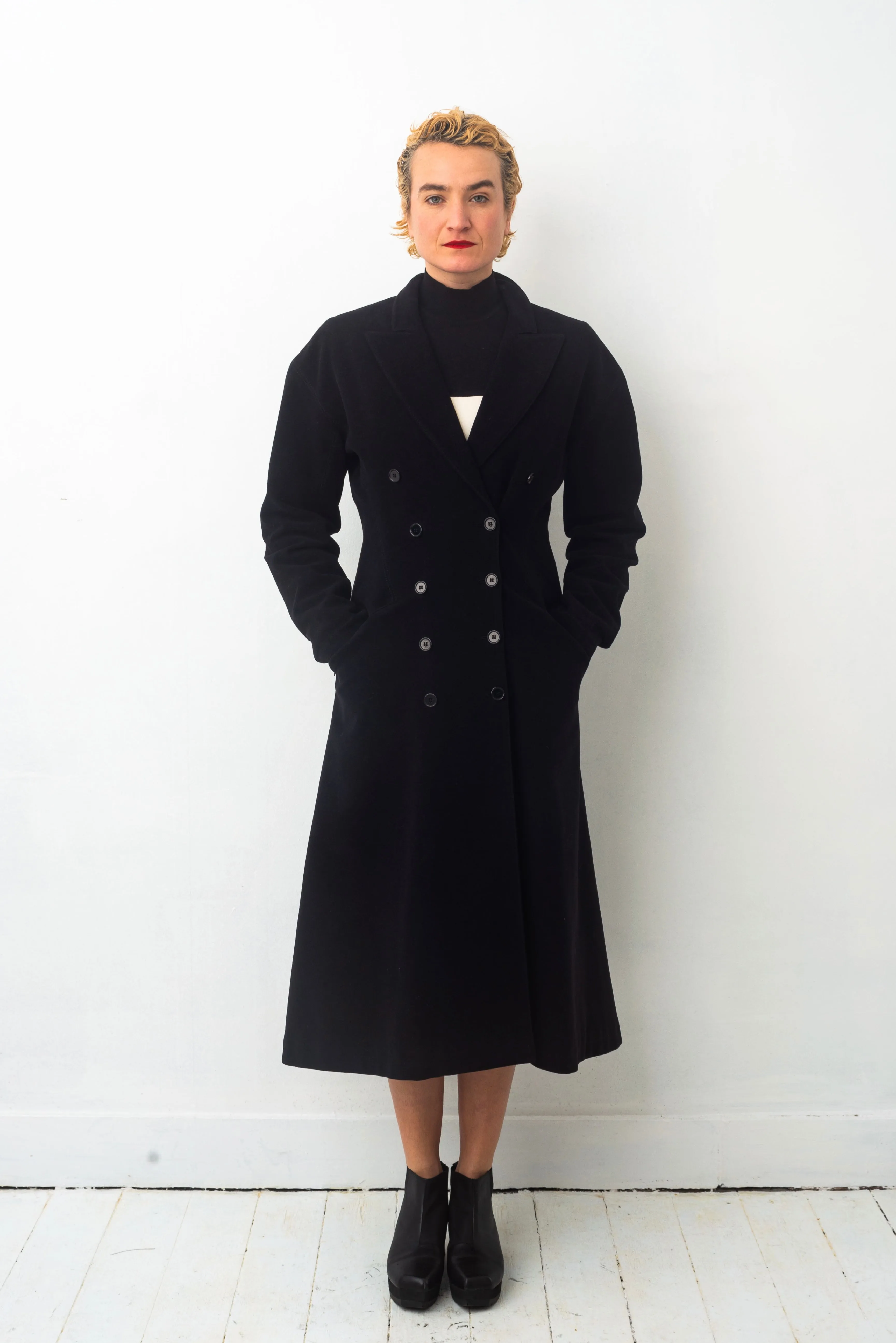 Ter et Bantine 90s long black Victorian coat