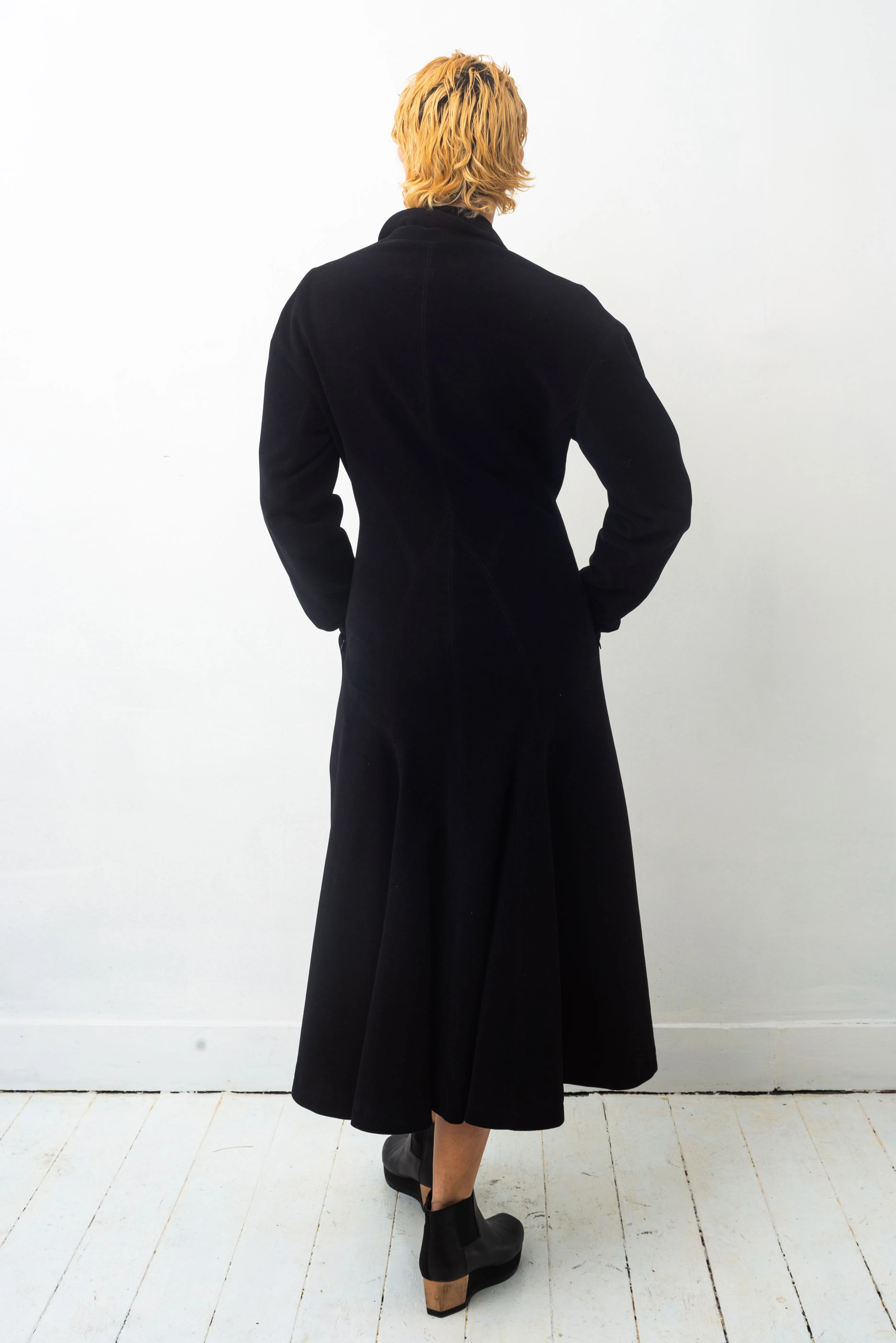 Ter et Bantine 90s long black Victorian coat