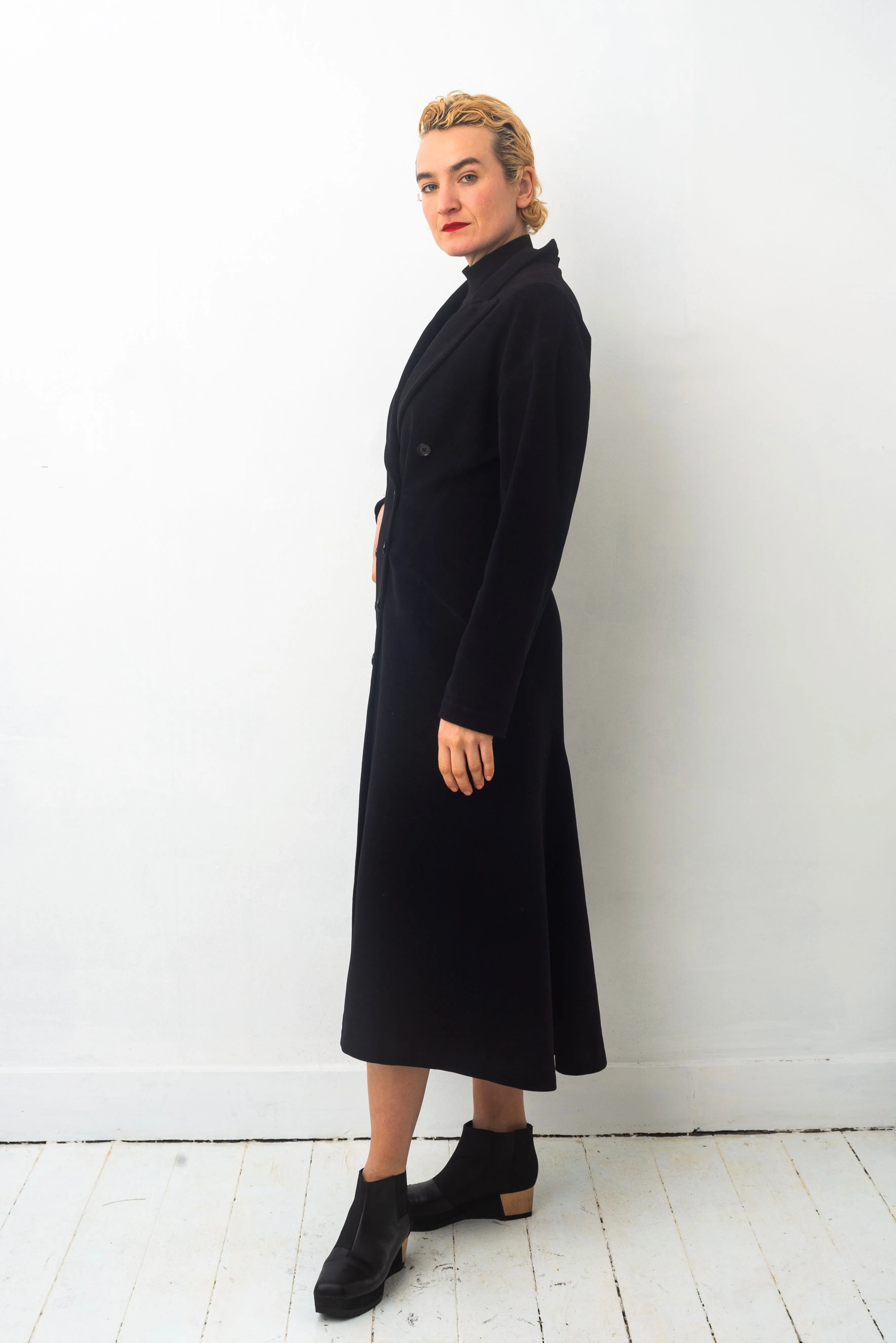 Ter et Bantine 90s long black Victorian coat