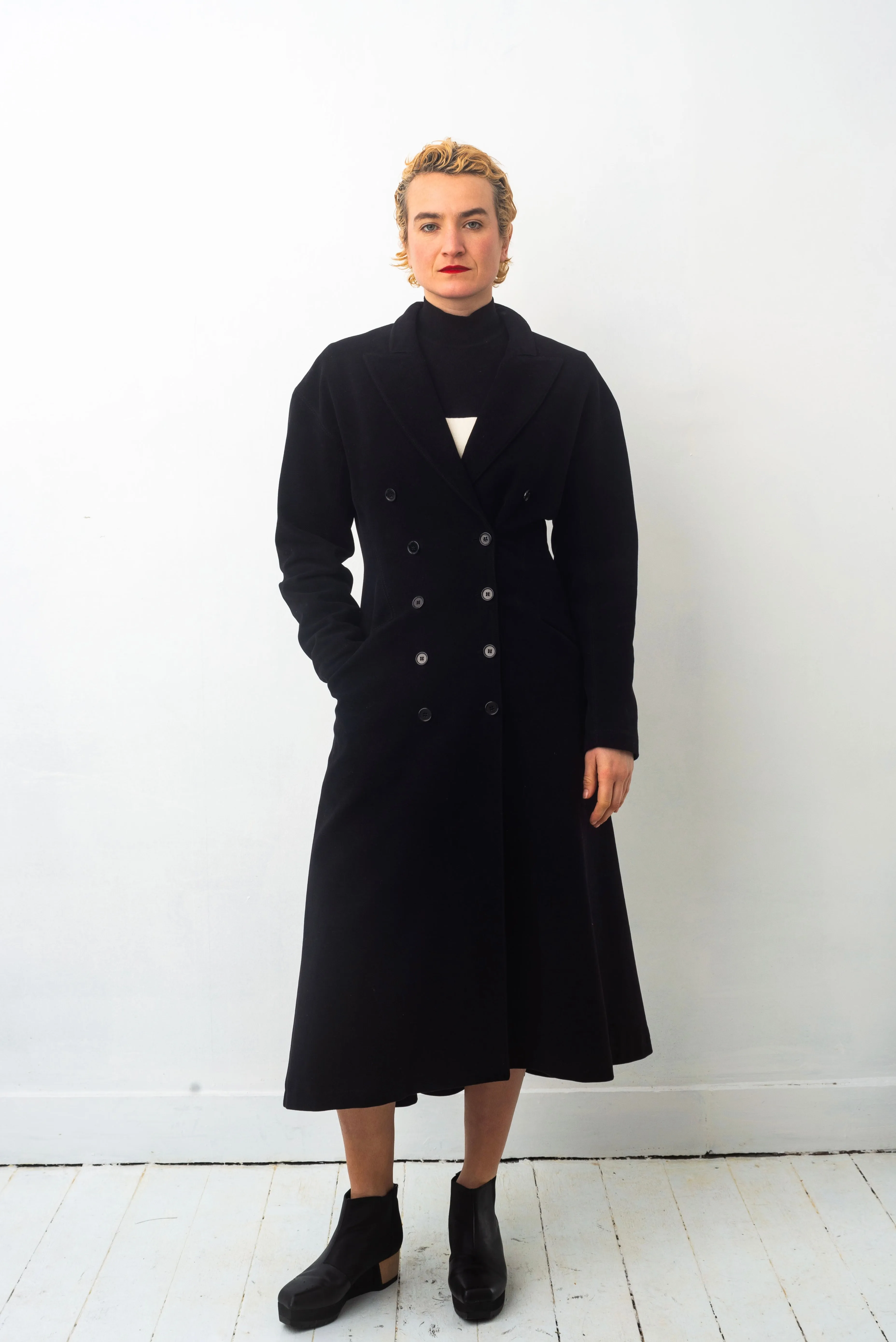 Ter et Bantine 90s long black Victorian coat