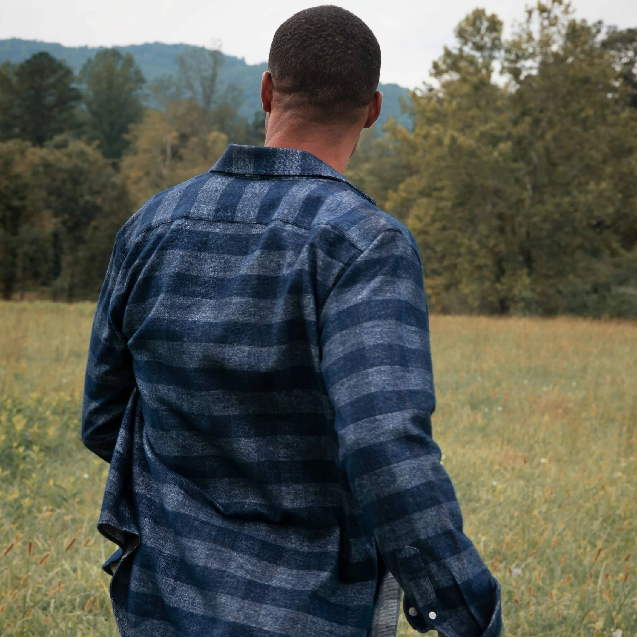 The Navy Randolph Flannel Casual Shirt