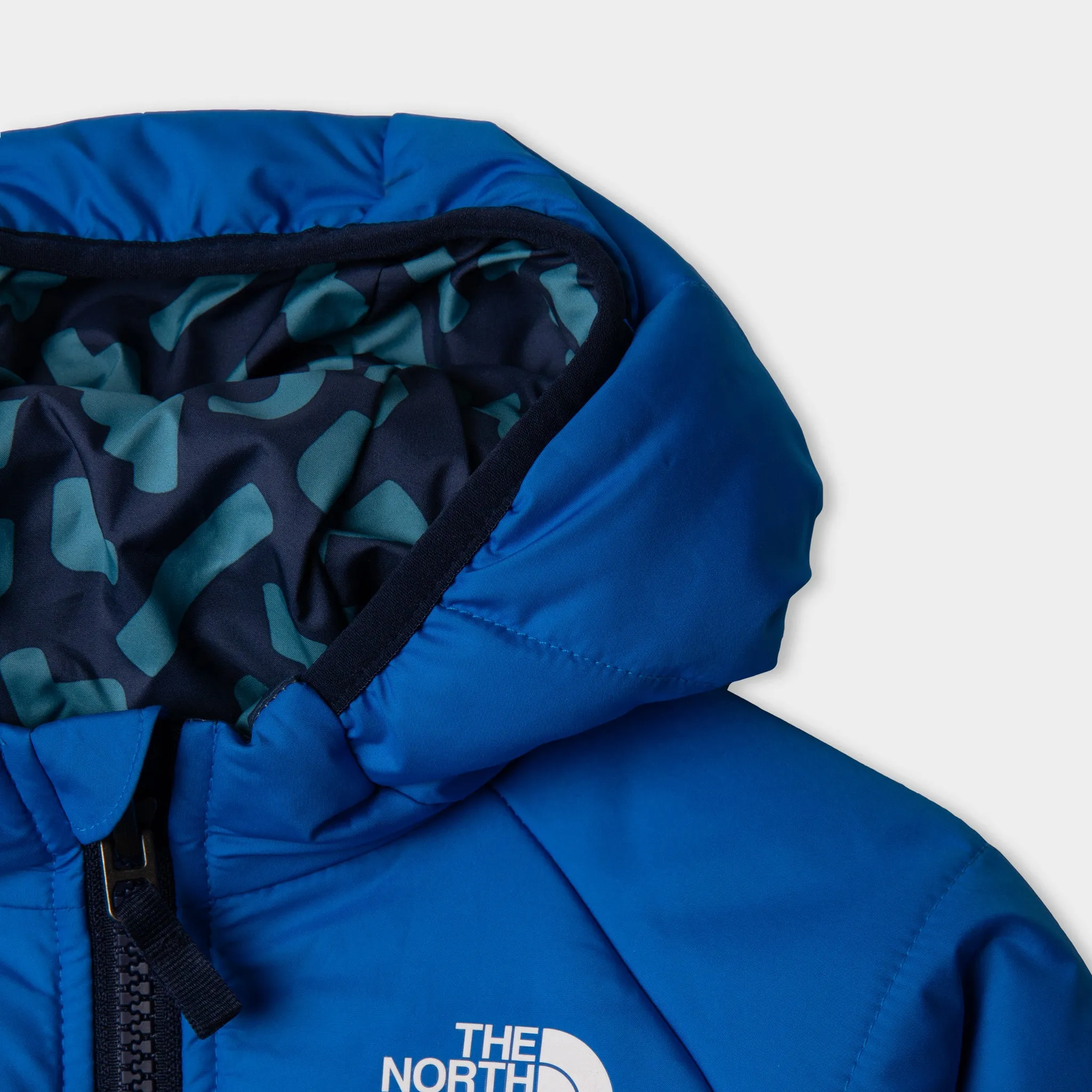 The North Face Infant Boys' Reversible Perrito Jacket Peach / Hero Blue