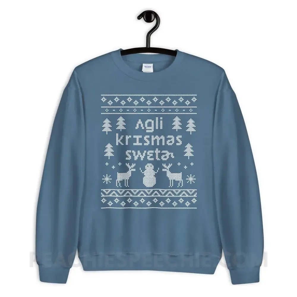 Ugly Christmas Sweater Classic Sweatshirt