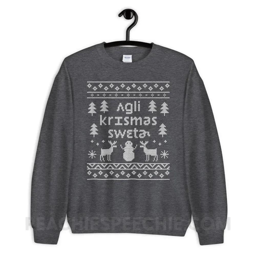 Ugly Christmas Sweater Classic Sweatshirt