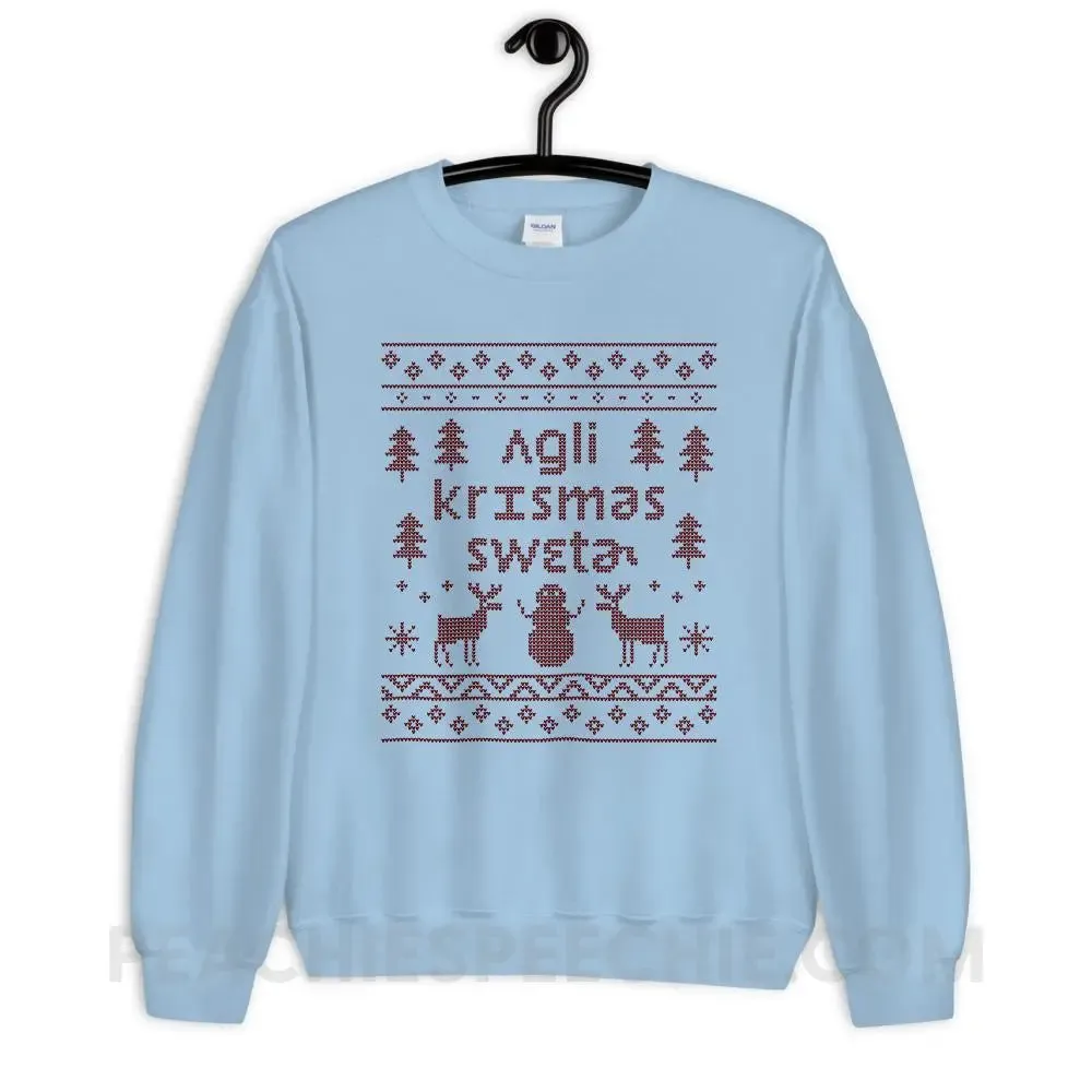 Ugly Christmas Sweater Classic Sweatshirt