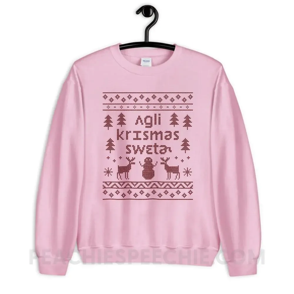 Ugly Christmas Sweater Classic Sweatshirt