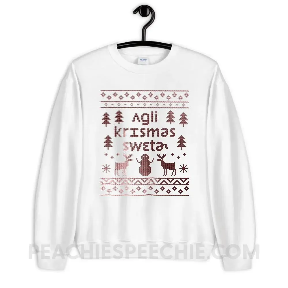 Ugly Christmas Sweater Classic Sweatshirt