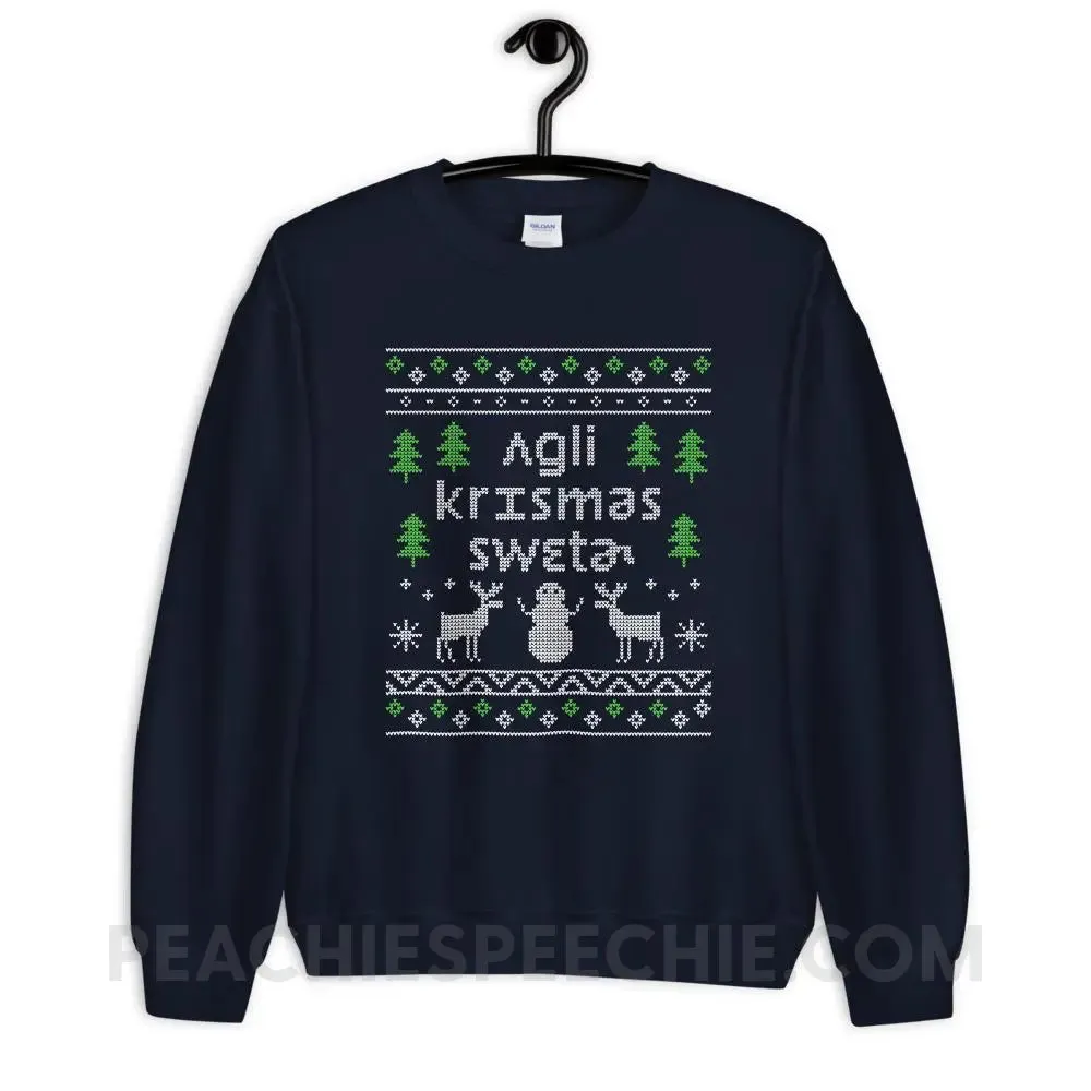 Ugly Christmas Sweater Classic Sweatshirt