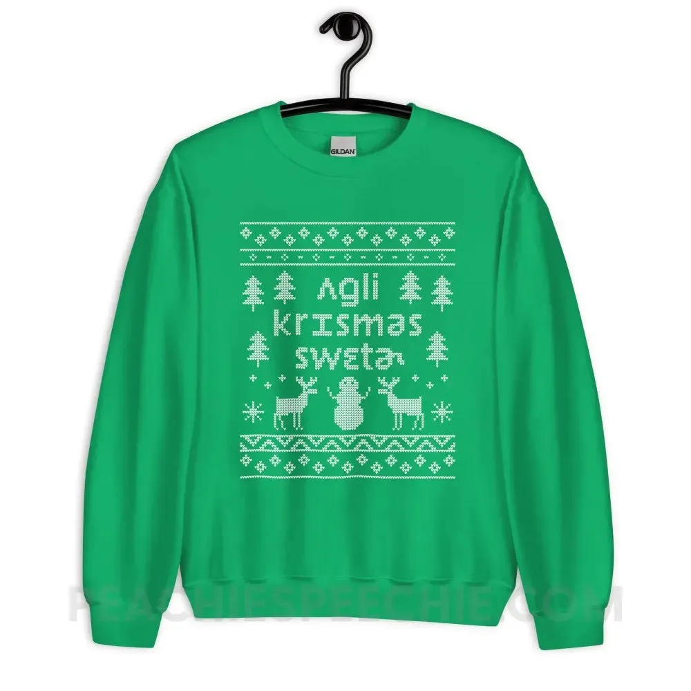 Ugly Christmas Sweater Classic Sweatshirt