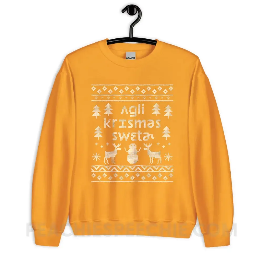 Ugly Christmas Sweater Classic Sweatshirt