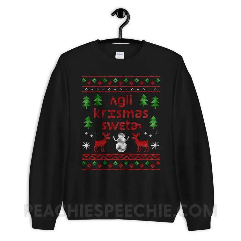 Ugly Christmas Sweater Classic Sweatshirt