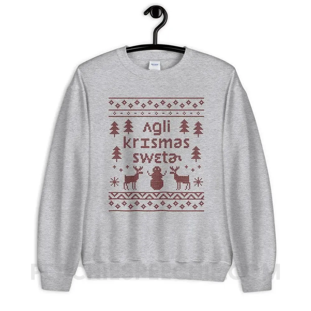 Ugly Christmas Sweater Classic Sweatshirt