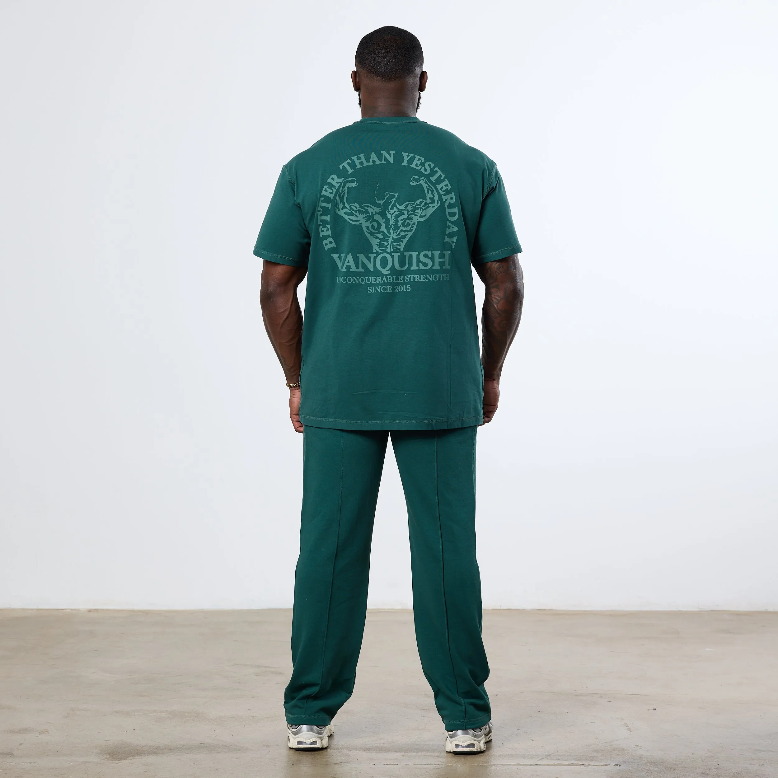 Vanquish Forest Green Unconquerable Strength Oversized T Shirt