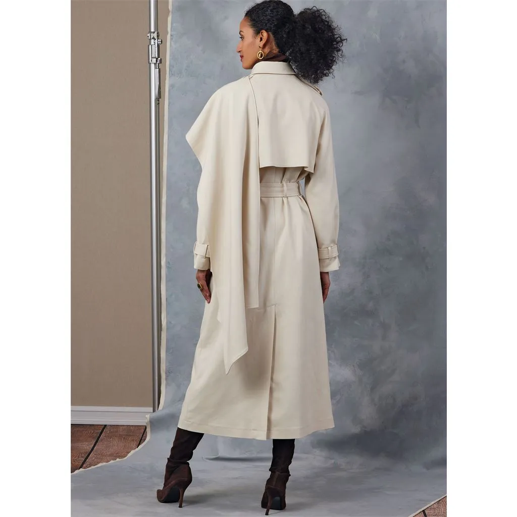 Vogue Pattern V2055 Misses' Trench Coats and Belt