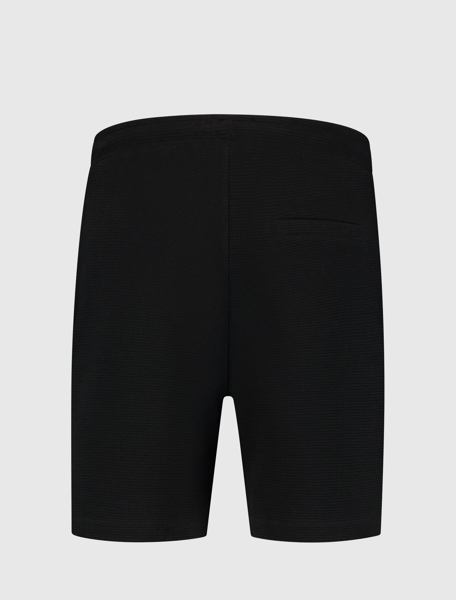 Waffle Structure Shorts | Black