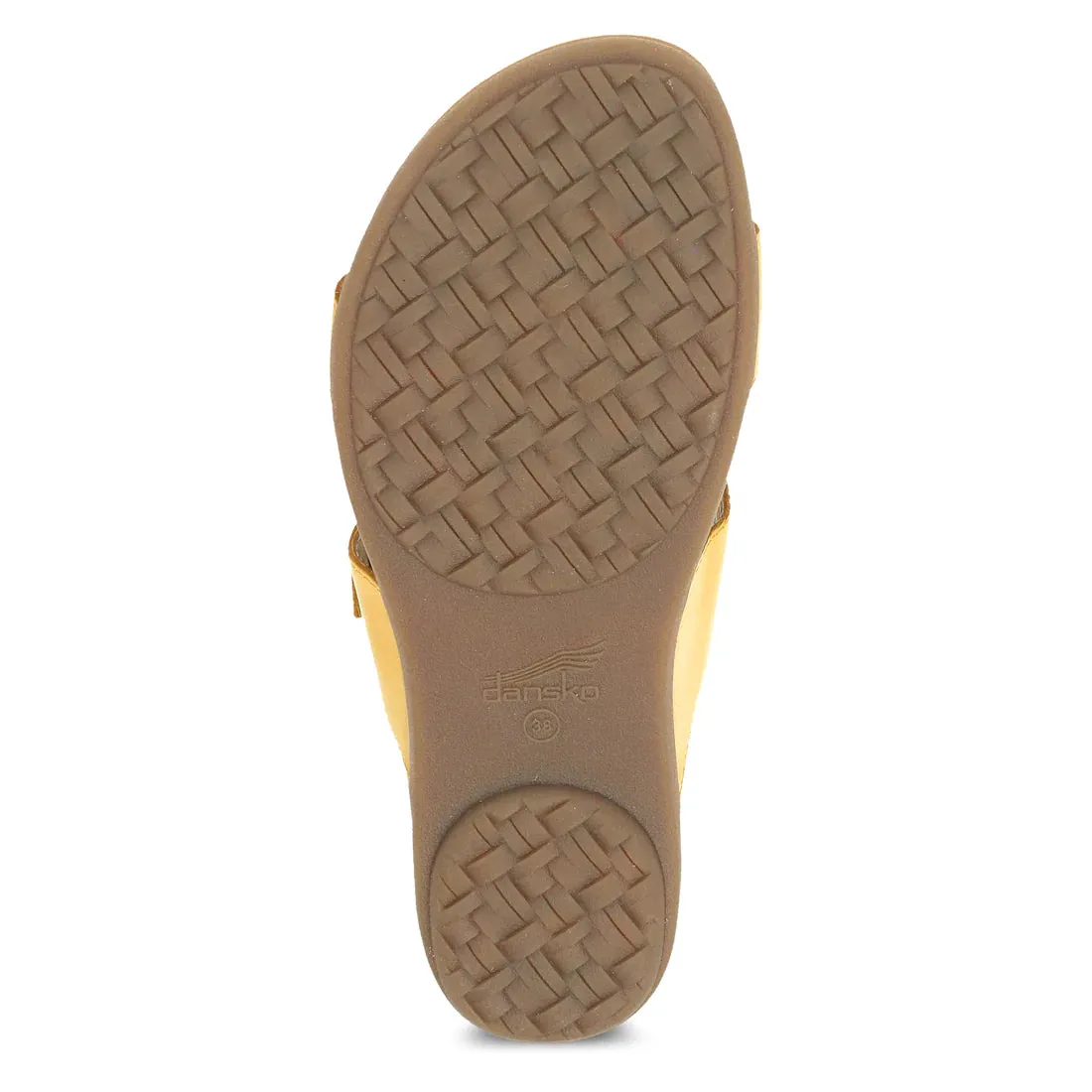 Women's Dansko Justine Color: Yellow Calf Sandal