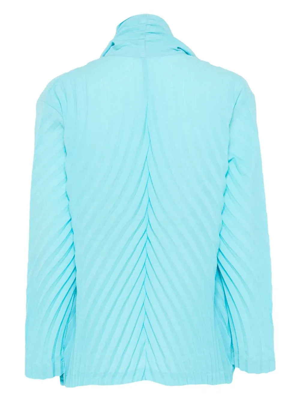 Wrapped Pleats Jacket - Sky Blue