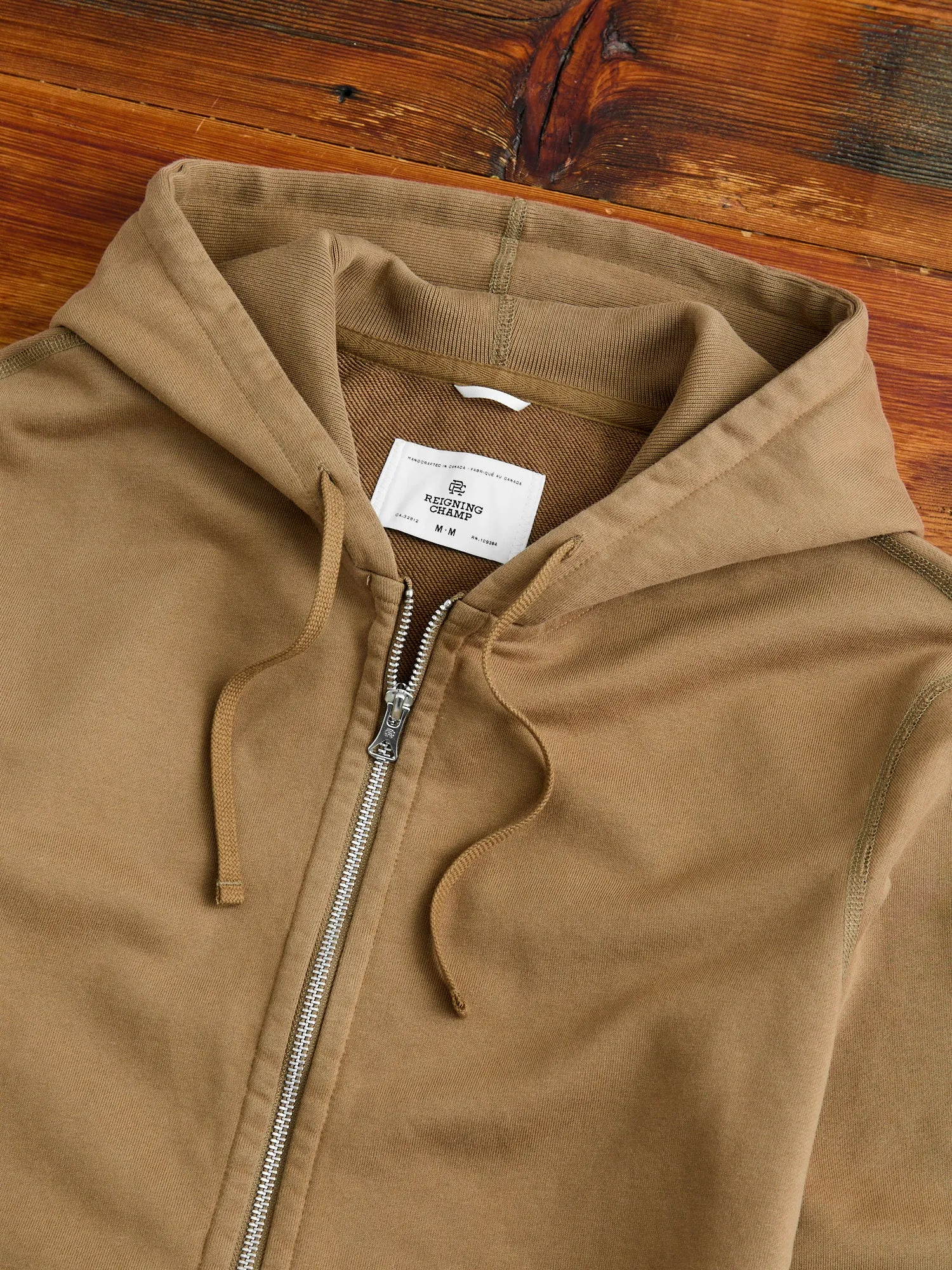 Zip Hoodie in Clay