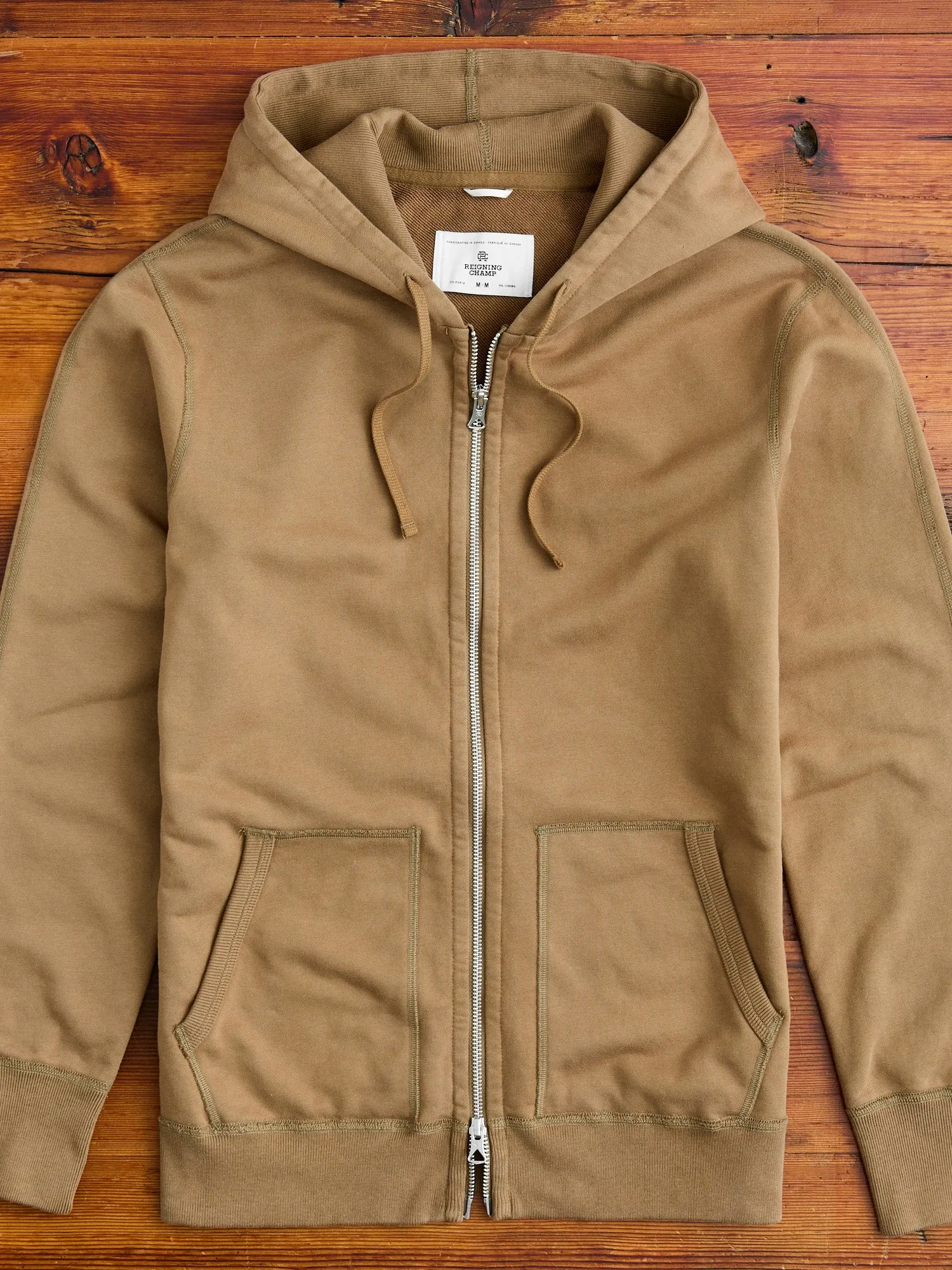 Zip Hoodie in Clay